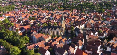 Luftaufnahme der Warendorfer Altstadt